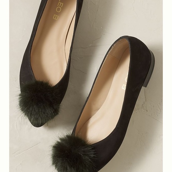 Anthropologie Shoes - Anthropologie Audrey Pom Pom Flats Size 8.5 NWOT